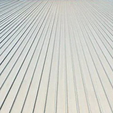 Close-up of TPO roofing membrane surface used for flat commercial roofs in Florida heat conditions