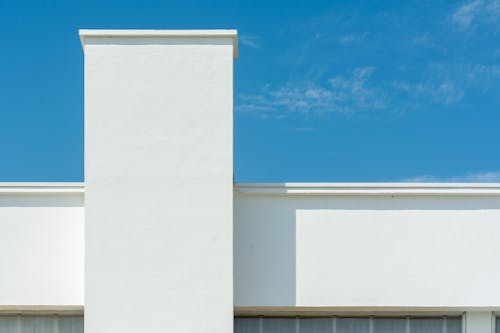 A commercial property with a flat roof