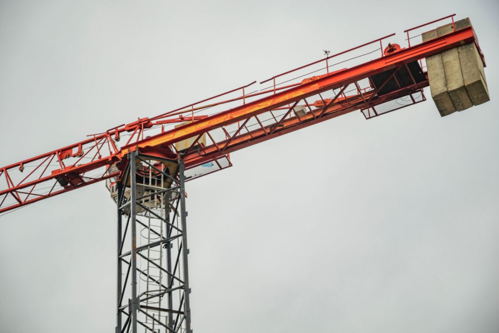 a construction crane against the sky