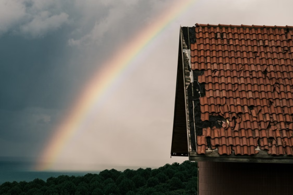 a roof survey after a storm